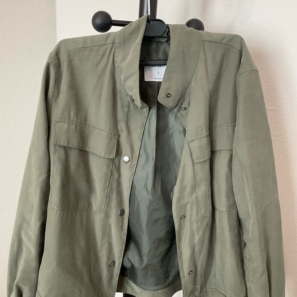 Old Navy Sage Green bomber Jacket